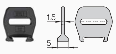 EasyClip mini E15i - Перегородка вертикальная подвижная ST15.1
